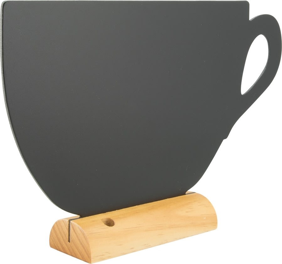 Securit Silhouette Wood Bordsskyltar | Cup | 3 st