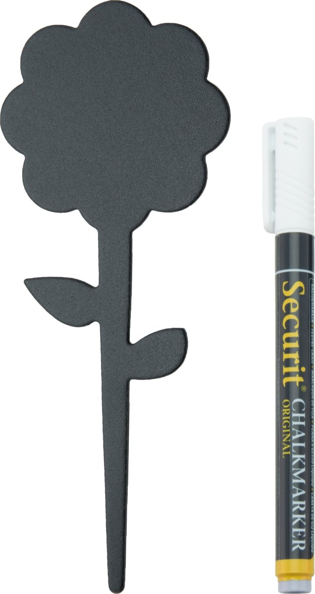 Securit Silhouette Tag Flower Etikettskylt | 5 st