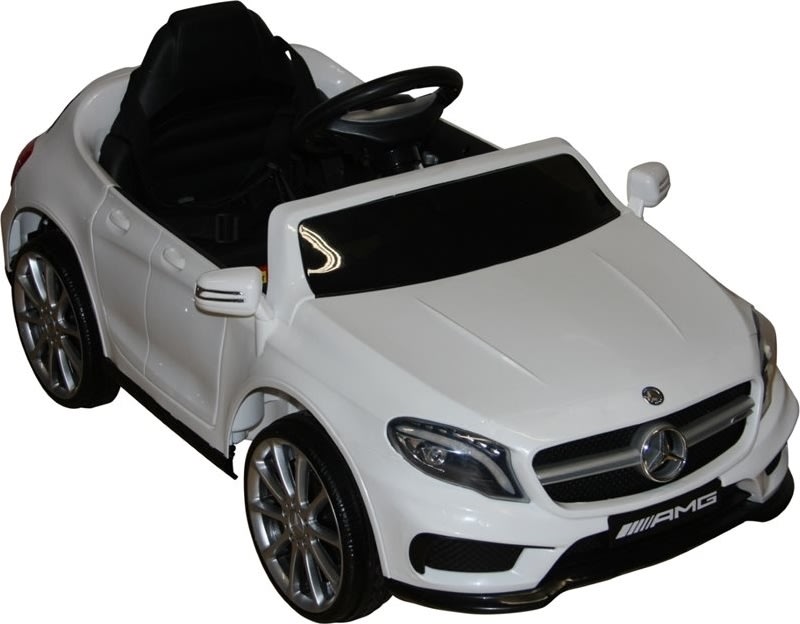 Eldriven Mercedes AMG GLA45 barnbil, 12V, vit