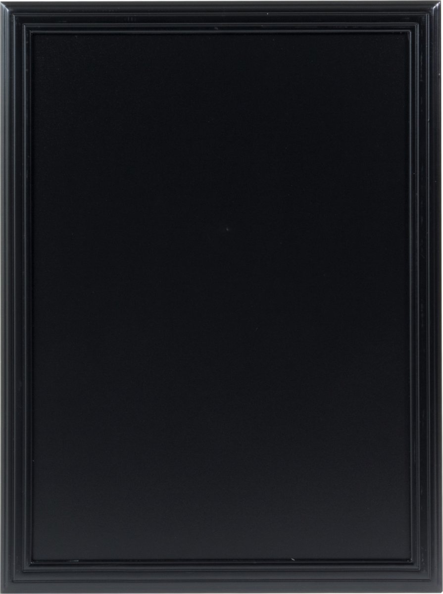 Securit Griffeltavla 76x56cm svart trä m. struktur