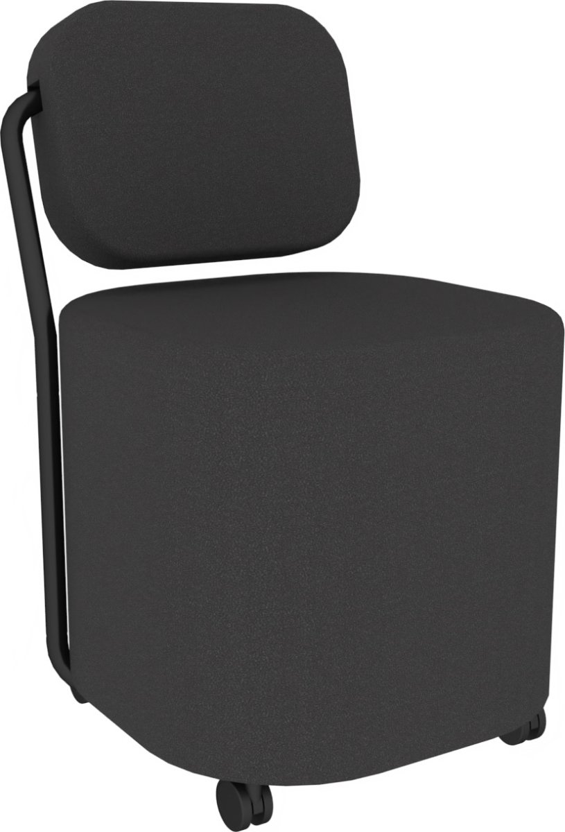 IQSeat loungestol med rygg som bord, svart