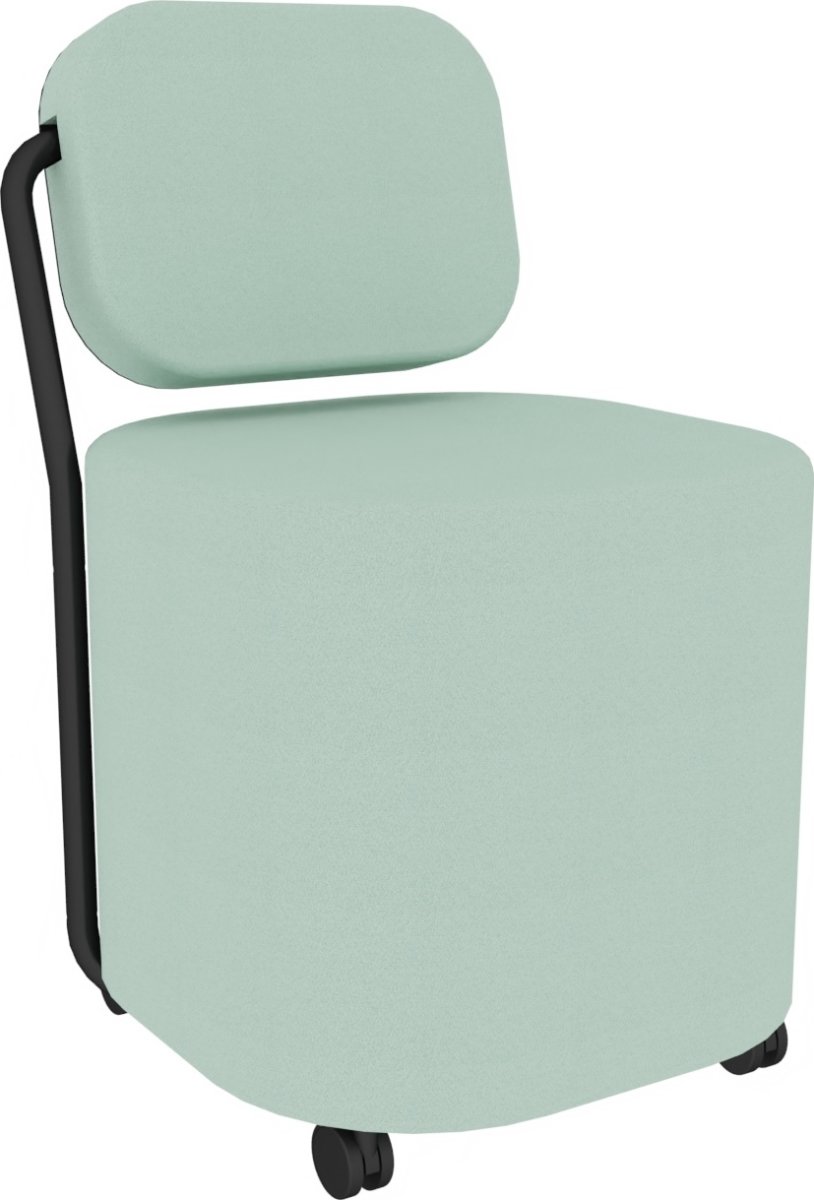 IQSeat loungestol med rygg som bord, mintgrön