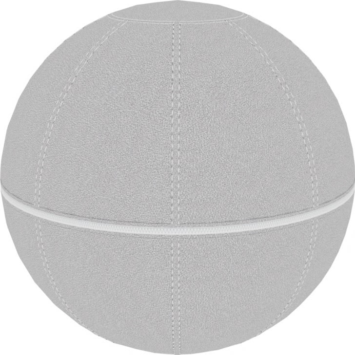 Office Ballz, balansboll Ø55 cm, grå/vit dragkedja