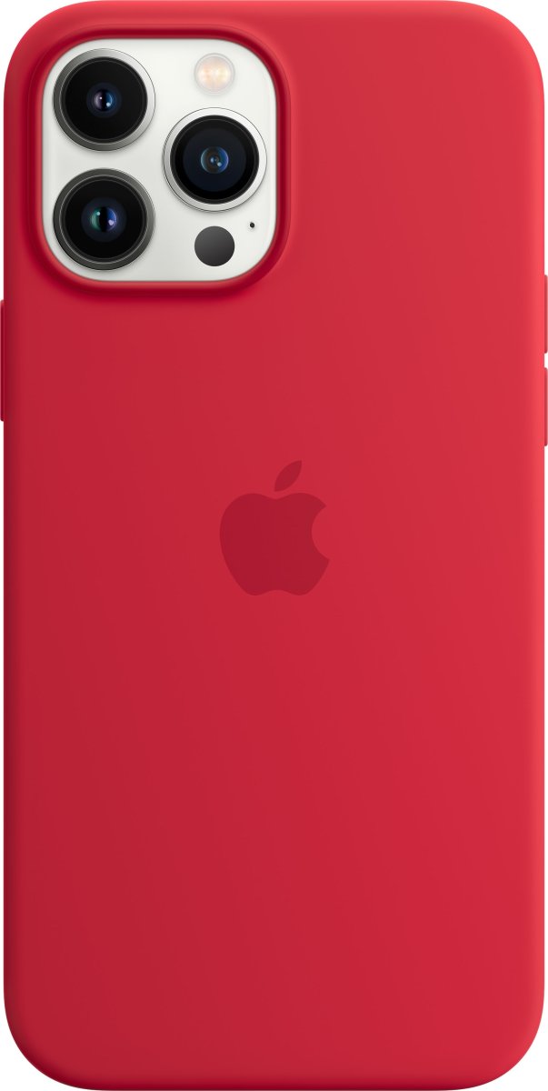 Apple iPhone 13 Pro Max silikonskal, röd