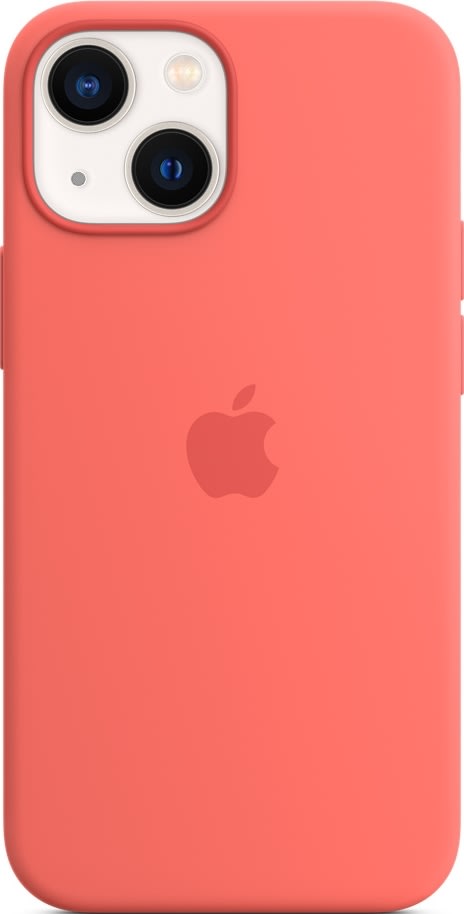 Apple iPhone 13 mini silikonskal, rosa pomelo