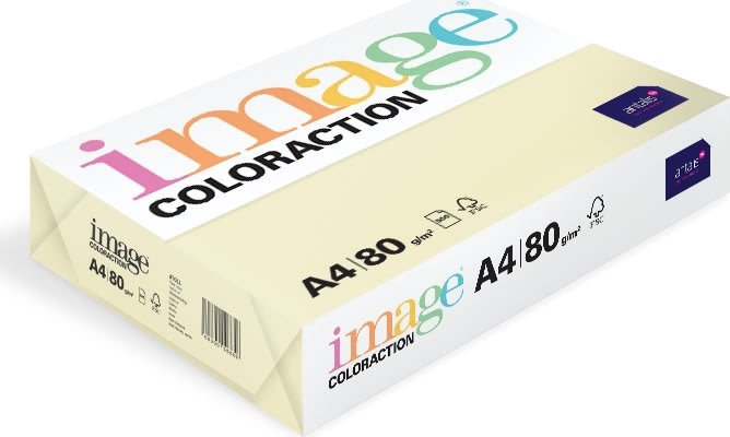 Image Coloraction A4 80 g | 500 ark | Ljusgul