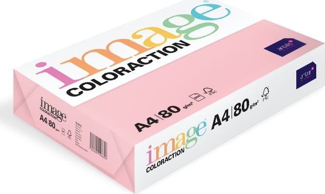 Image Coloraction A4 80 g | 500 ark | Rosa