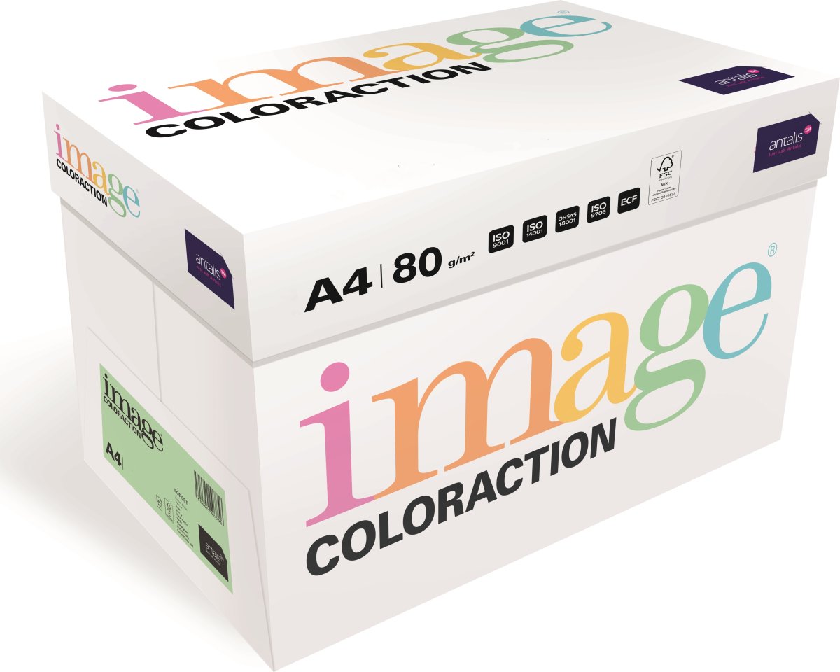 Image Coloraction A4 80 g | 500 ark | Grön