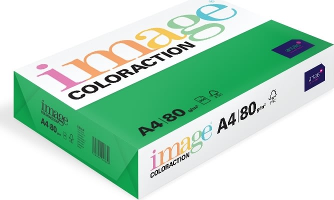 Image Coloraction A4 80 g | 500 ark | Smaragdgrön