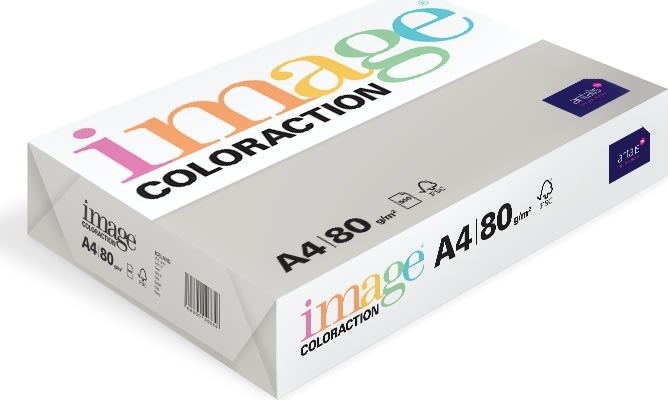 Image Coloraction A4 80 g | 500 ark | Ljusgrå