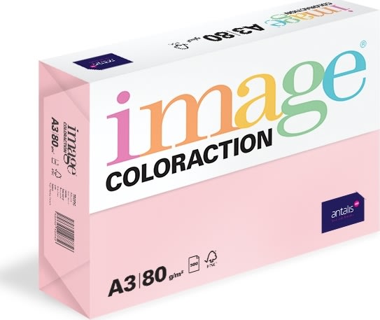 Image Coloraction A3 80 g | 500 ark | Ljusrosa
