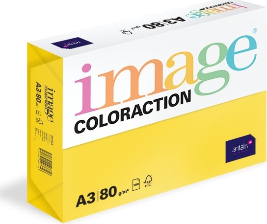 Image Coloraction A3 / 80 g / 500 st ark, rapsgul