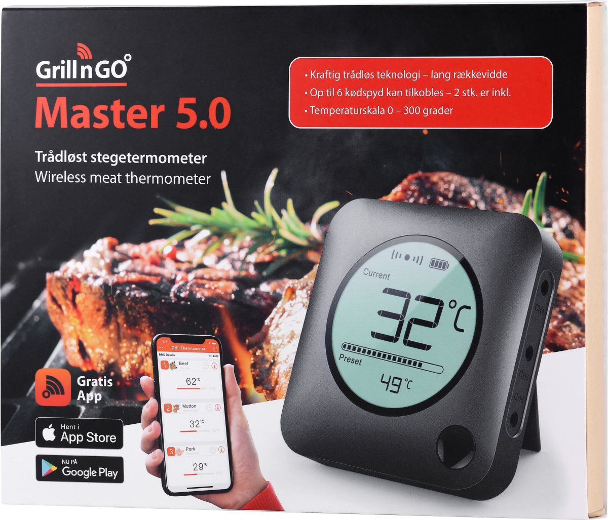 Grill'n'go Master 5.0 trådlös stektermometer