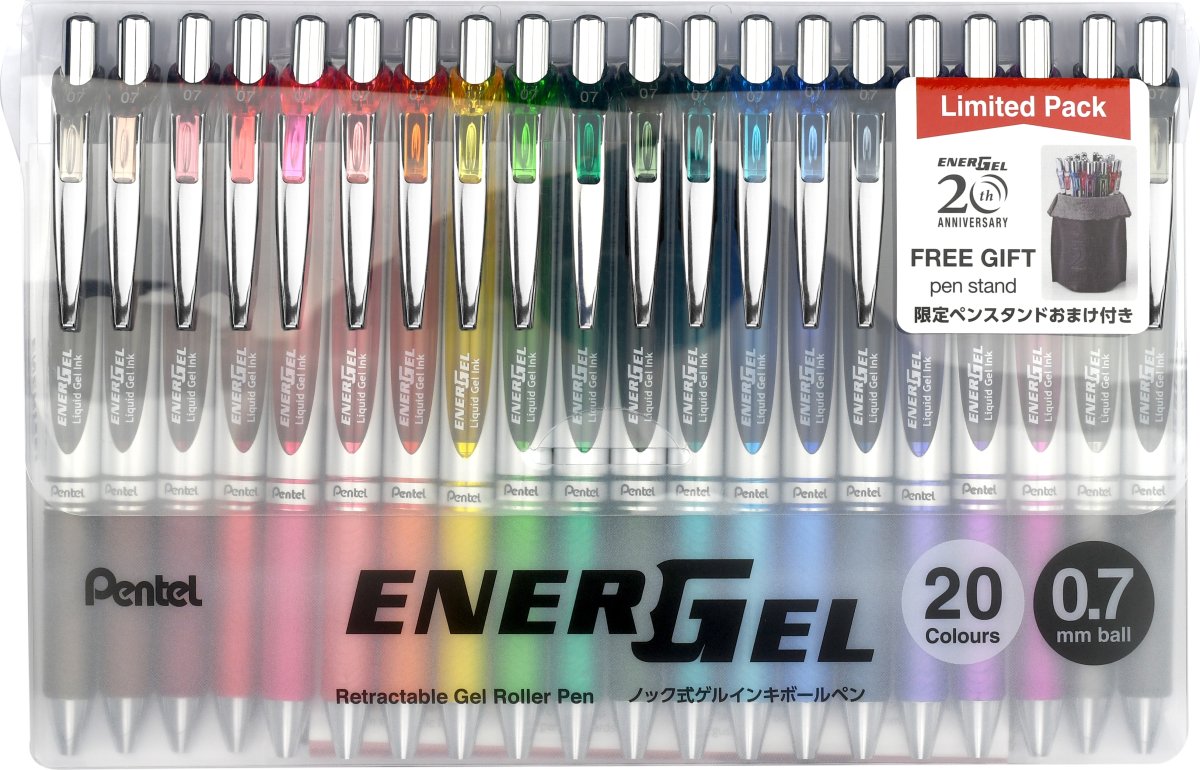 Pentel Energel BL77 Rollerballpenna | 20 färger
