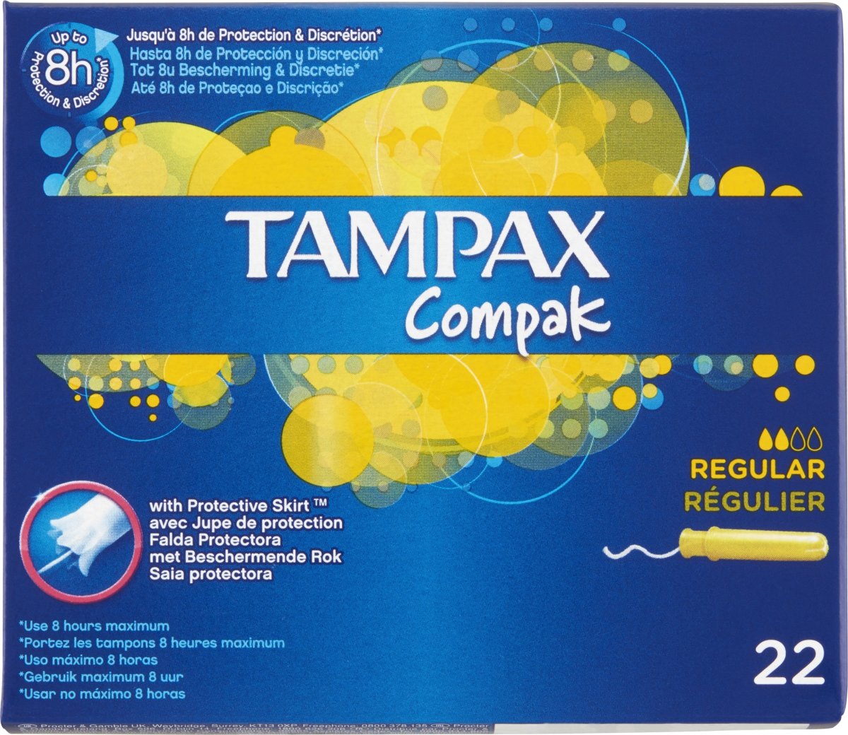 Tampax Compak Tamponger | Normal | 22 styck