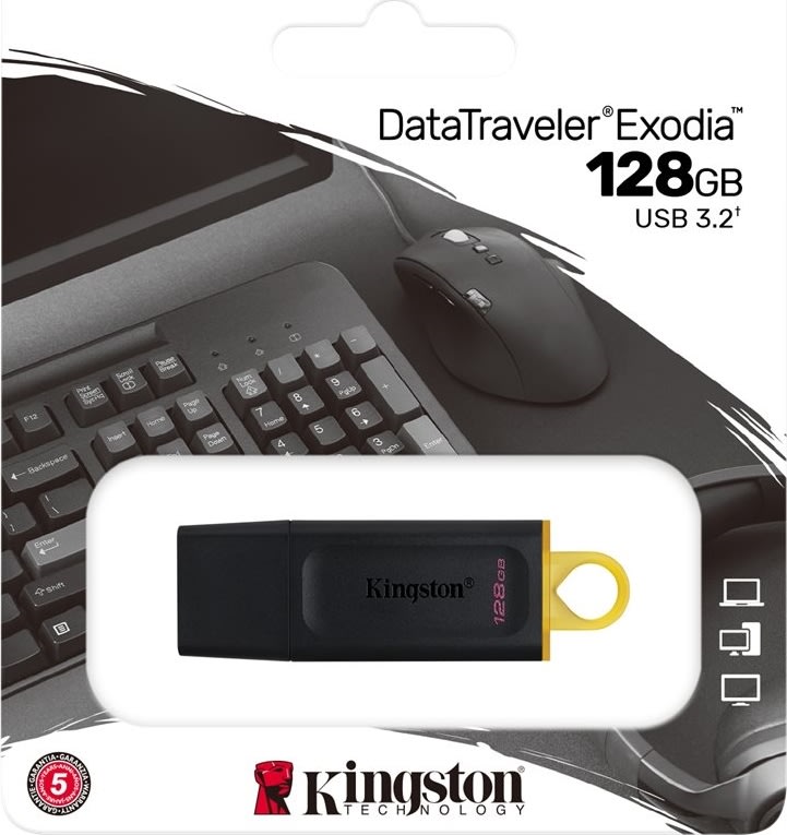 Kingston DataTraveler Exodia USB-minne | 128 GB