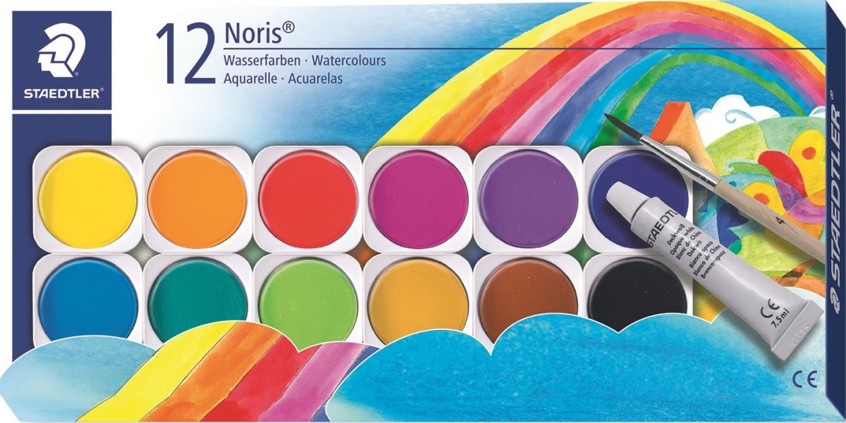 Staedtler Noris 888 Vattenfärger | 12 färger