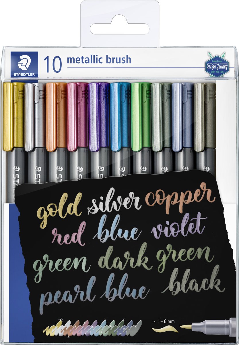Staedtler Marker | Brush | 10 metallicfärger