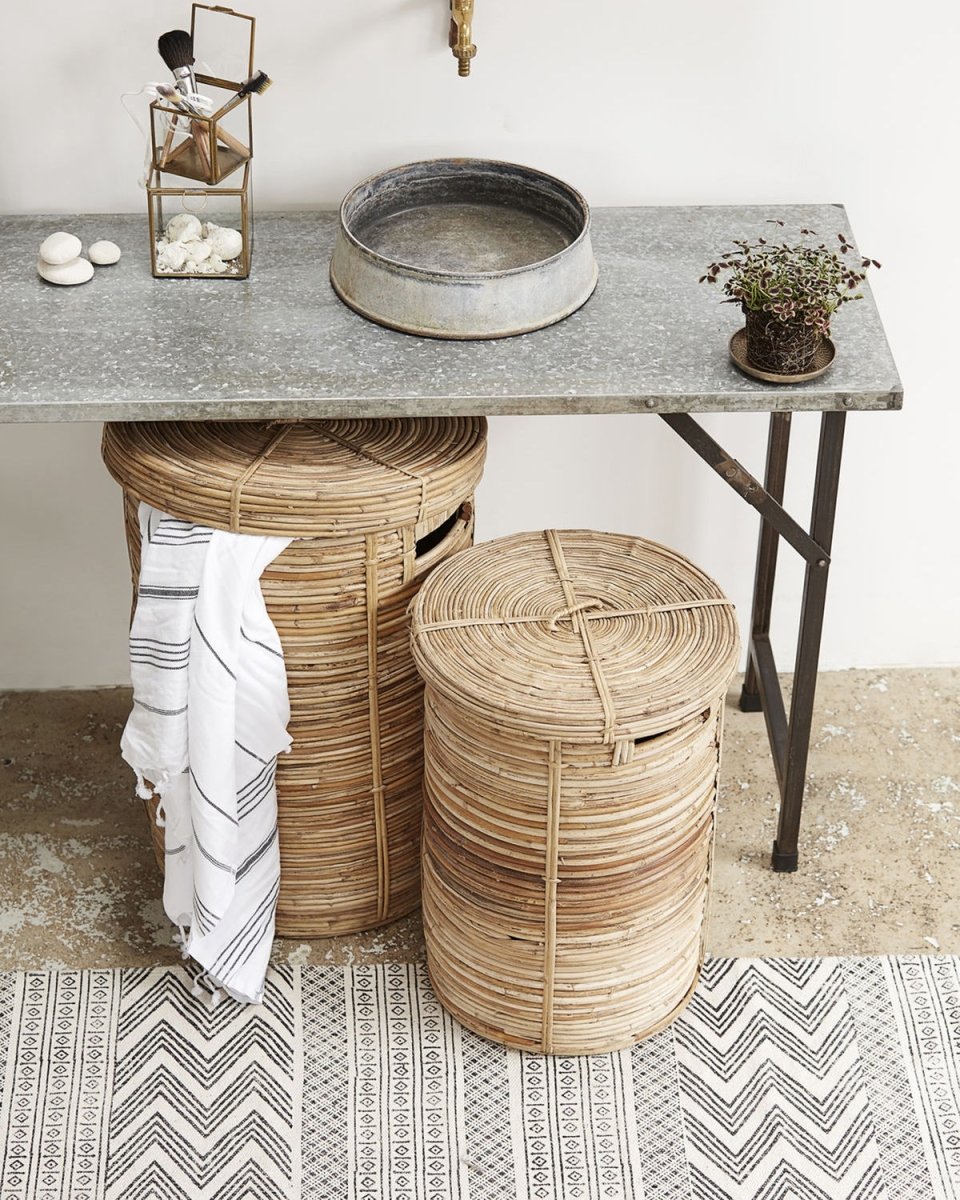 House Doctor Chaka tvättkorg, natur 2 st.