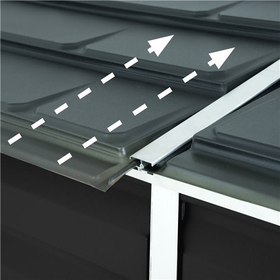 Palram Canopia SKYLIGHT PENT 2, skjul 1 m2