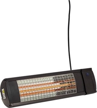 HEAT1 terrassvärmare eco high-line 2000 W, Svart