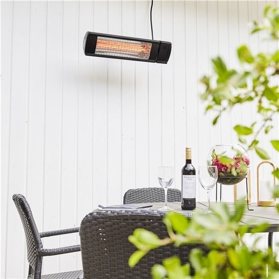 HEAT1 terrassvärmare eco high-line 2000 W, Svart