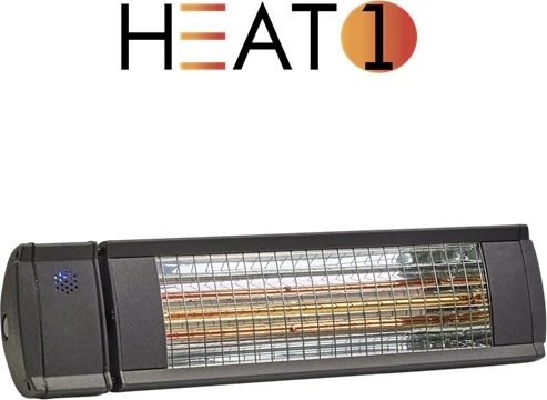 HEAT1 terrassvärmare eco high-line 2000 W, Grå
