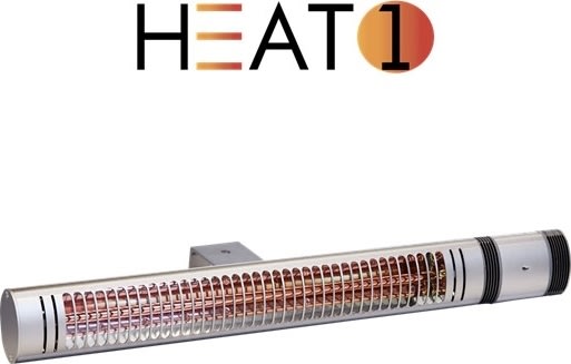 HEAT1 eco high-line 2000 W, Slimline, Titangrå