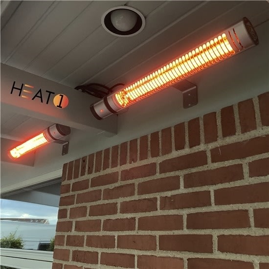 HEAT1 eco high-line 2000 W, Slimline, Titangrå