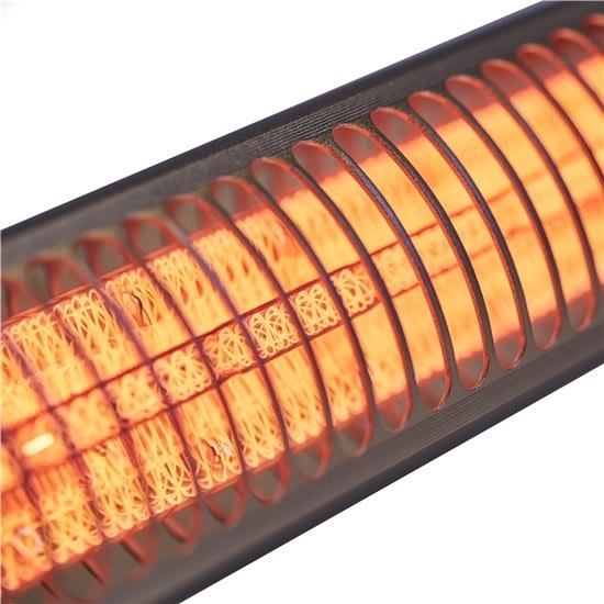 HEAT1 eco high-line 2000 W, Slimline, Titangrå