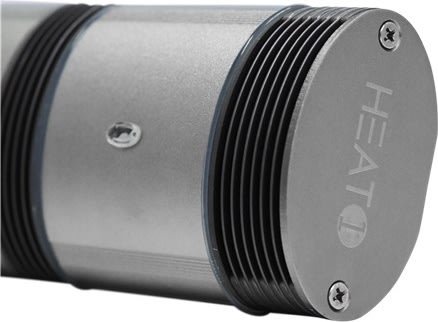 HEAT1 eco high-line 2000 W, Slimline, Titangrå