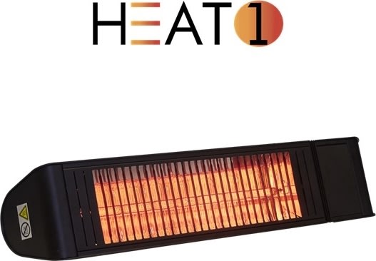 HEAT1 terrassvärmare eco pro-line 2000 W, Svart