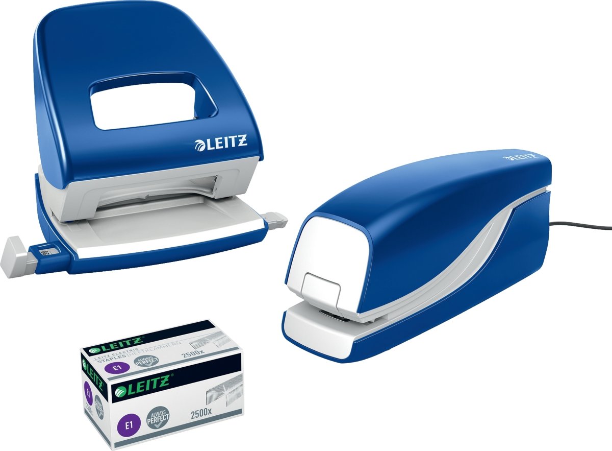 Leitz Elhäftare 5532, 10 Ark Blå