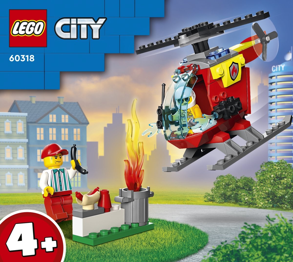 LEGO City 60318 Brandhelikopter, 4+