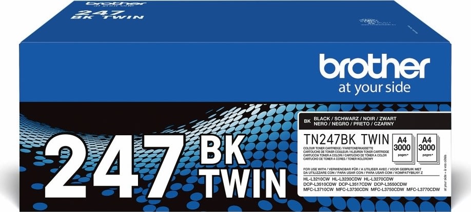 Brother TN247BKTWIN lasertoner | flerpack