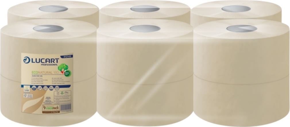 Toalettpapper, Lucart T3 Eco Jumbo | Mini | 12 rl