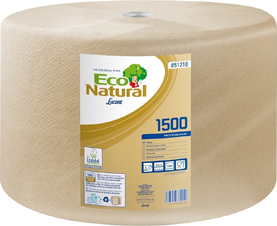 Torkpapper, Lucart T3 Eco | 2-lagers | Natur