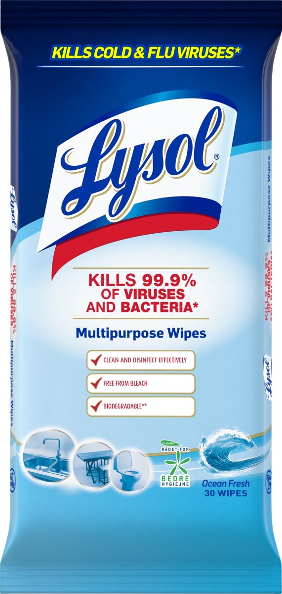 Lysol Våtservetter | Universal | 30 st