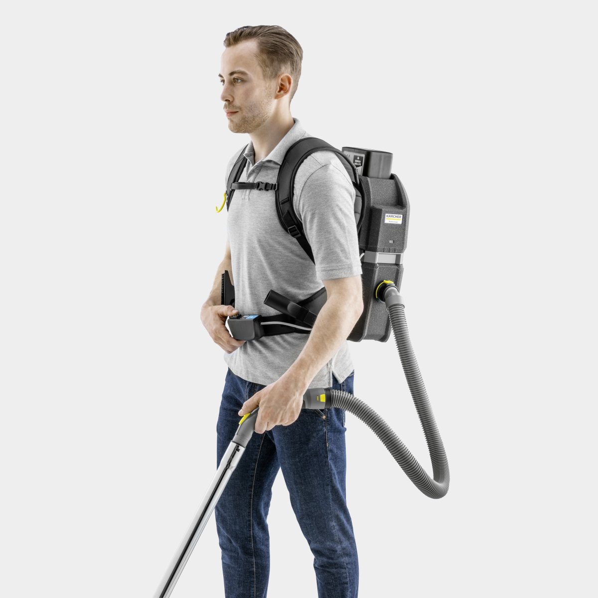 Kärcher BVL 5/1 ryggdammsugare u. batteri/laddare