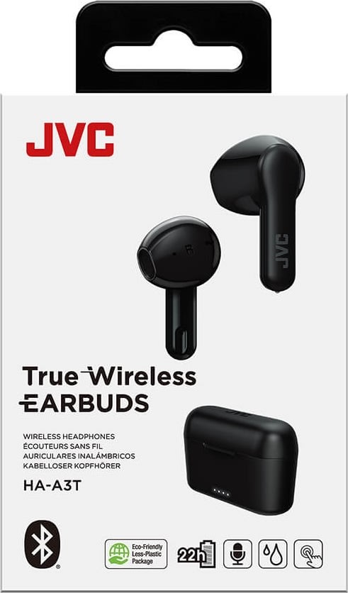 JVC HA-A3T True trådlösa hörlurar, svart