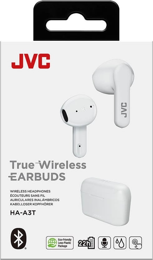 JVC HA-A3T True trådlösa hörlurar, vit