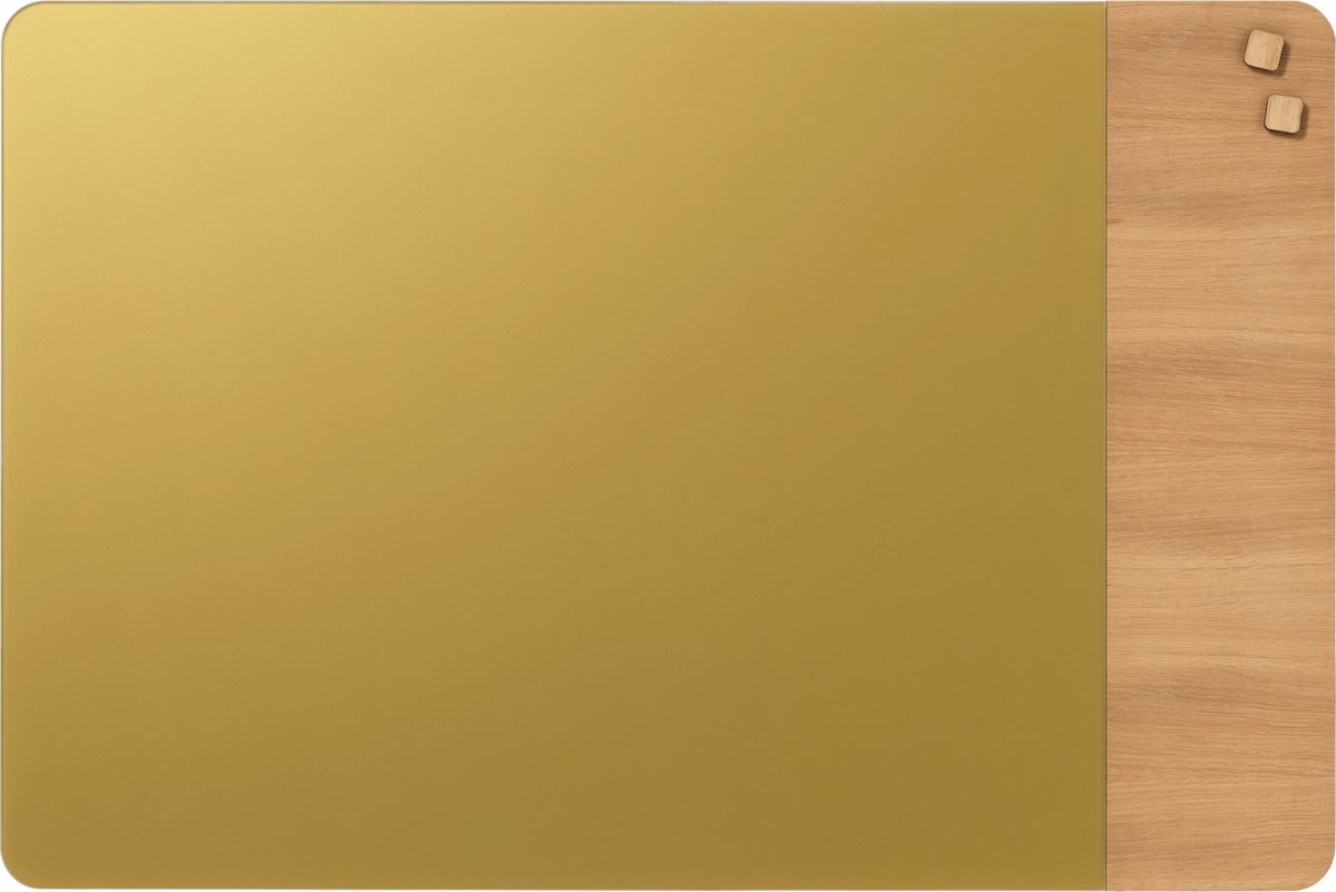NAGA Glassboard tavla med ekfanér 60x80 cm | guld