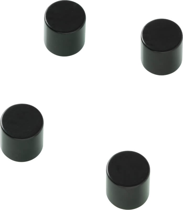 NAGA starka cylindermagneter, 4 st, svart stål
