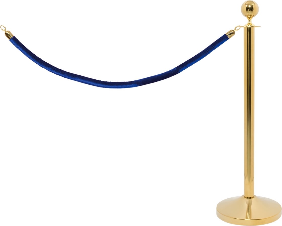 Avspärrningsset Lux Blått rep Förlängning Guld