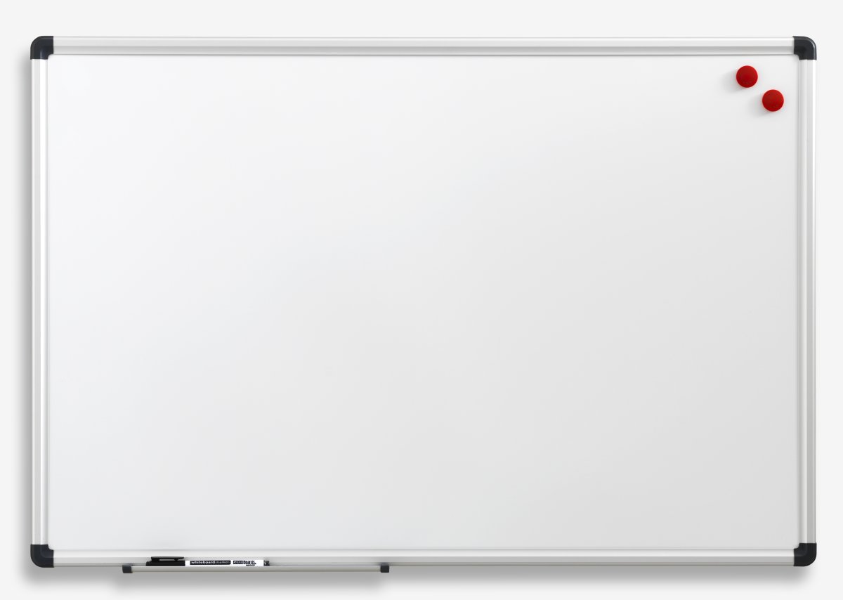 NAGA magnetisk whiteboard, 60x90 cm, aluminiumram