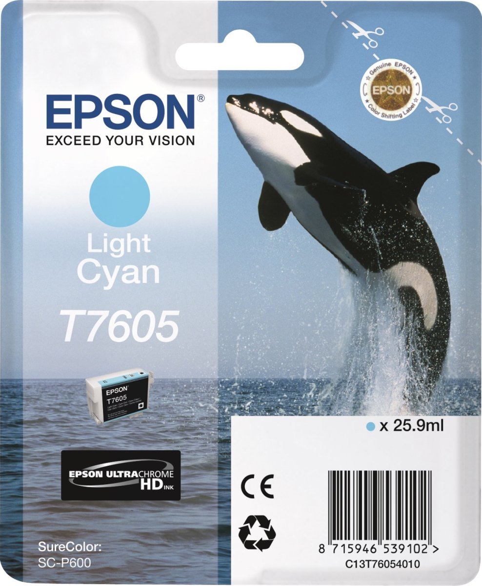 Bläckpatron Epson T76054010 Ljusblå 25,9 ml