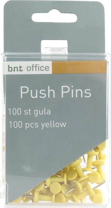 Office Push Pins kartnålar | Gula | 100 st.