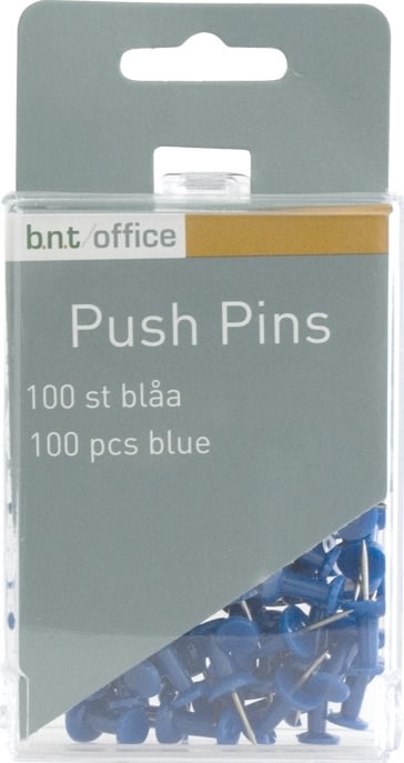 Office Push Pins kartnålar | Blå | 100 st.