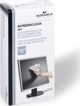 Durable Screenclean skärmrengöring 125 ml 20 st.