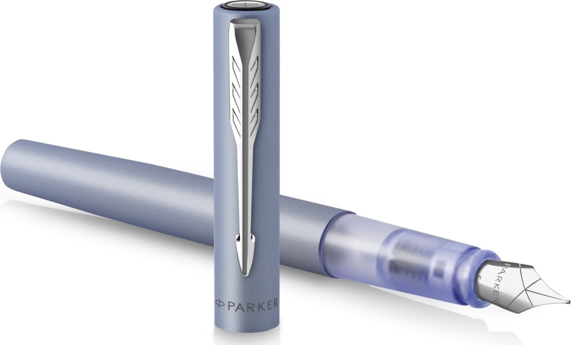 Parker Vector XL Metallic Silver-Blue Reservoar, M